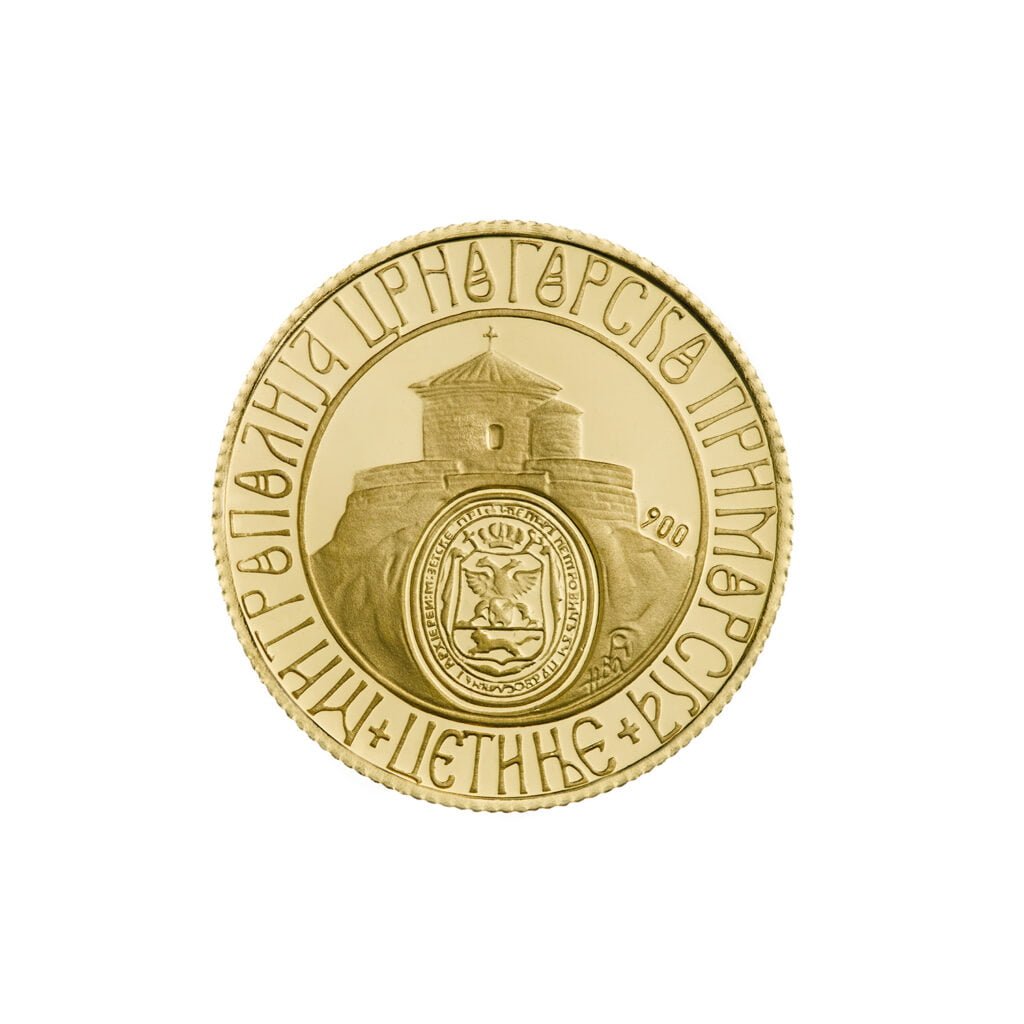 Zlatnik Petar II Petrović Njegoš/revers Cetinje