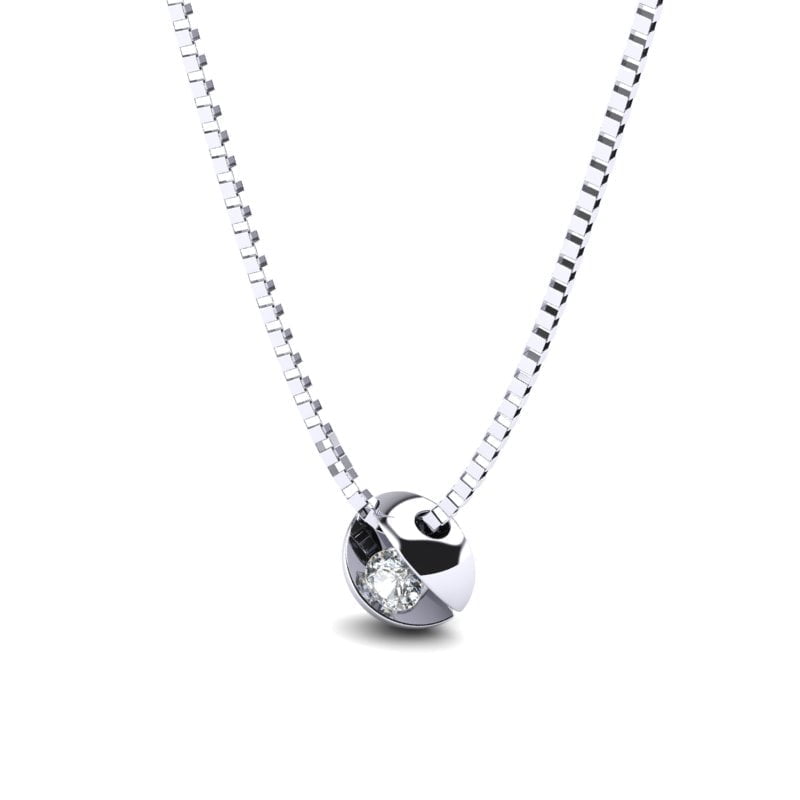 Ogrlica hemisphere sa brilijantom