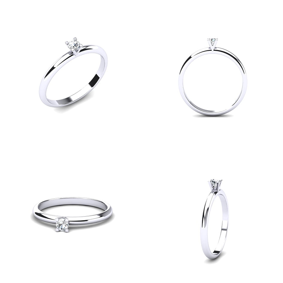 Verenički prsten sa brilijantom