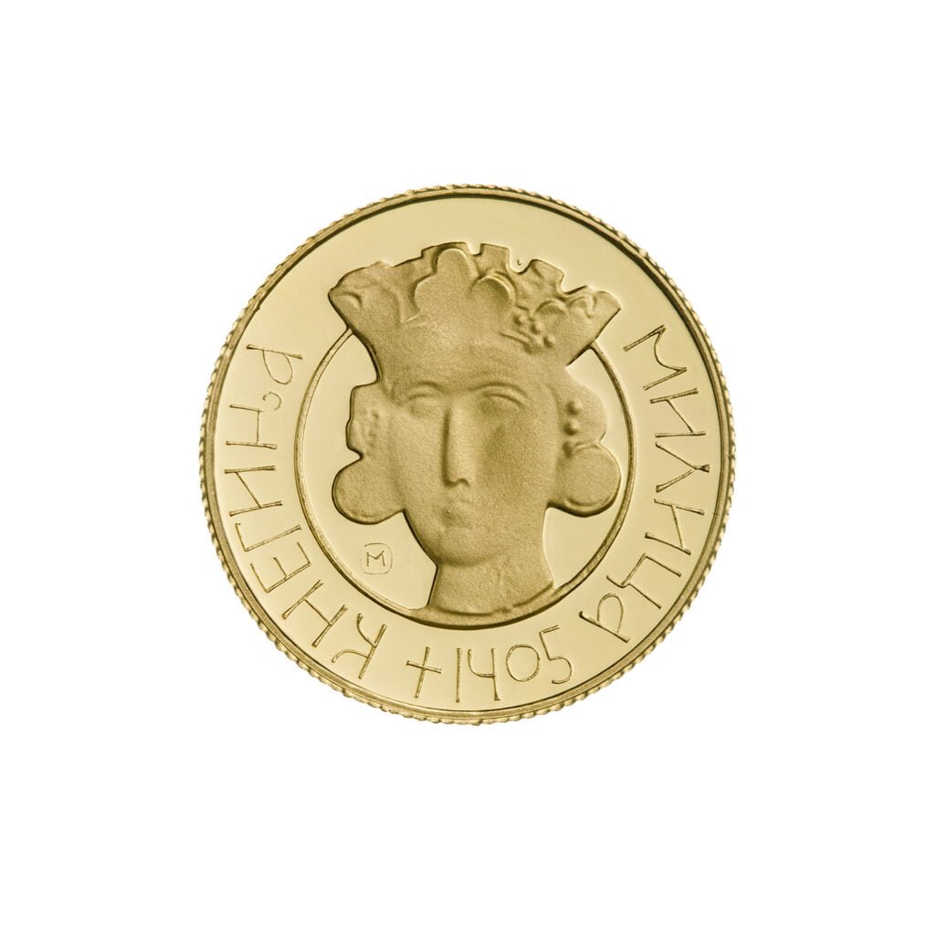 Zlatnik Kneginja Milica/revers VI vekova Kruševca