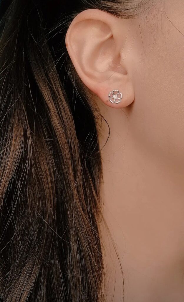 Trifoglio naušnice sa draguljima