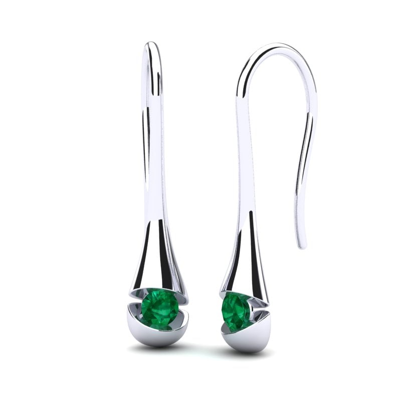 Emerald drop viseće minđuše