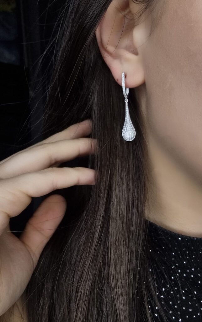 Micro pave naušnice