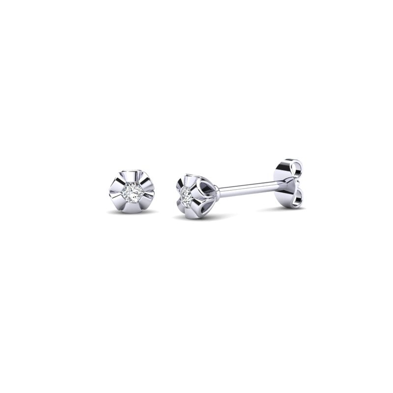 Tulipani diamond stud minđuše