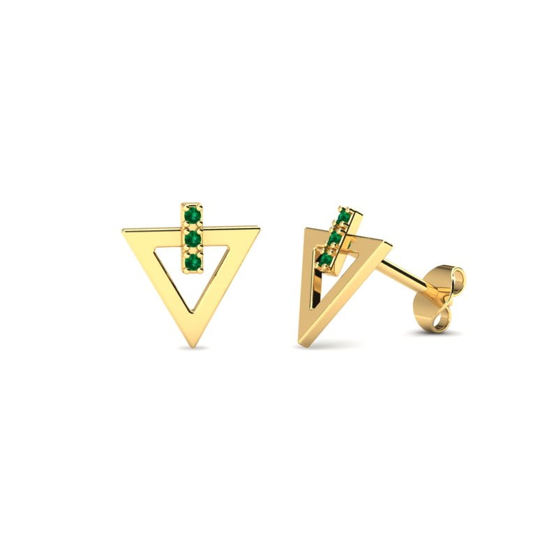 Double triangle naušnice