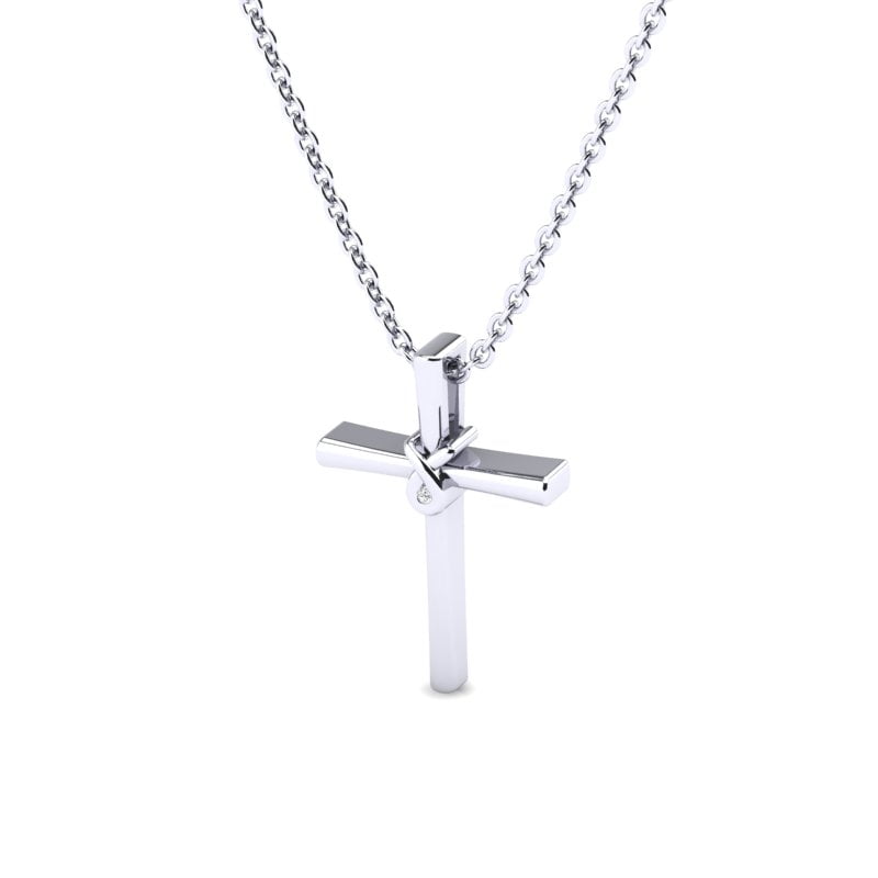 Ogrlica krst sa brilijantom