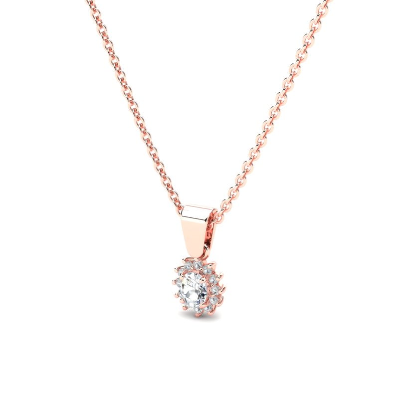 Ogrlica diamond flower
