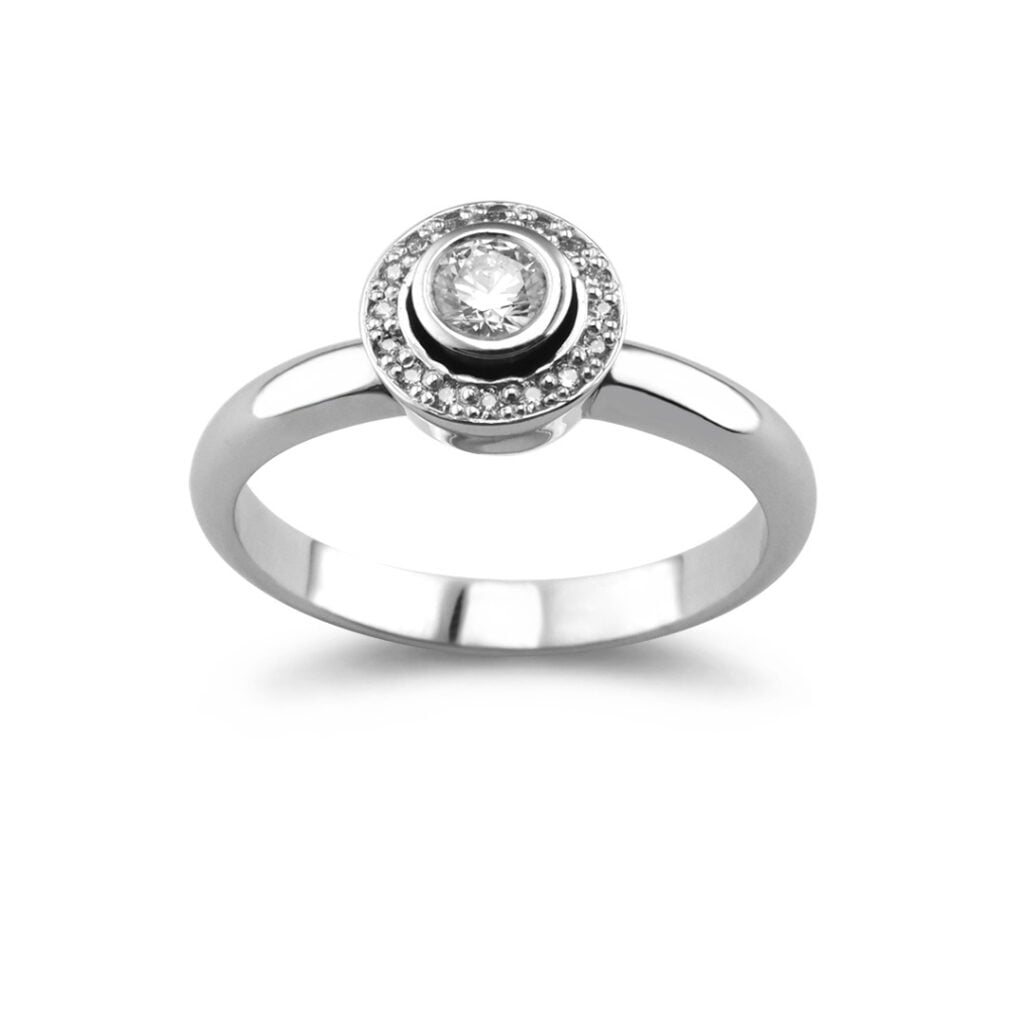 Brilijantski verenički prsten