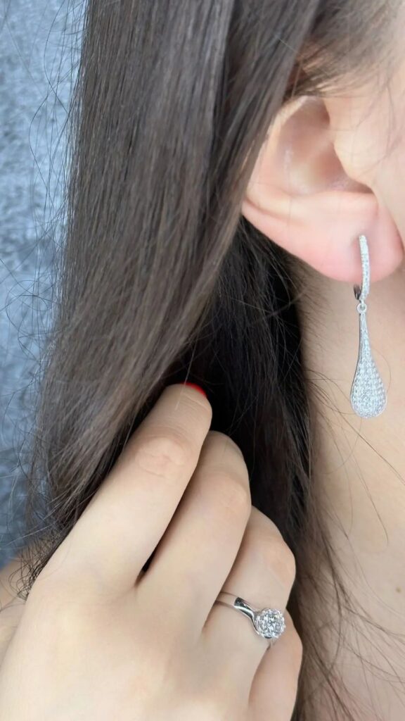 Micro pave naušnice