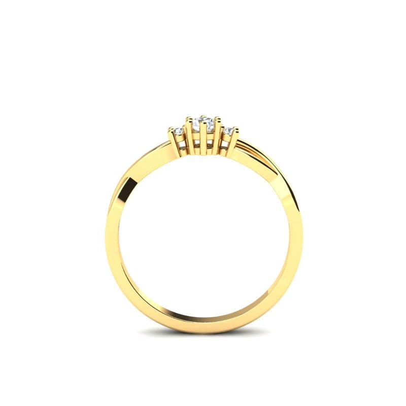 Brilijantski verenički prsten