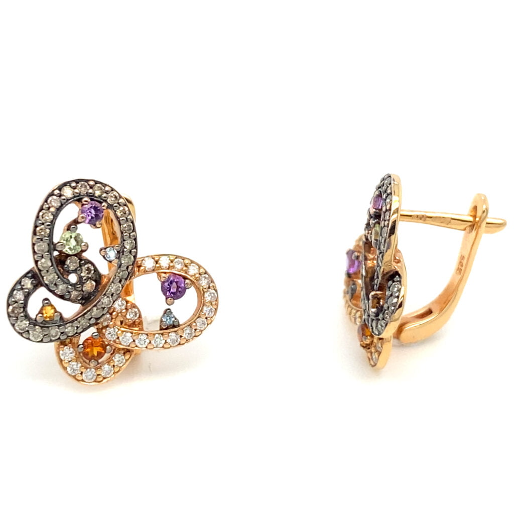 Minđuše od roze zlata