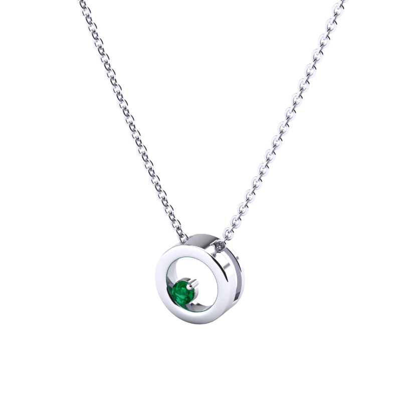 Emerald cirkle ogrlica