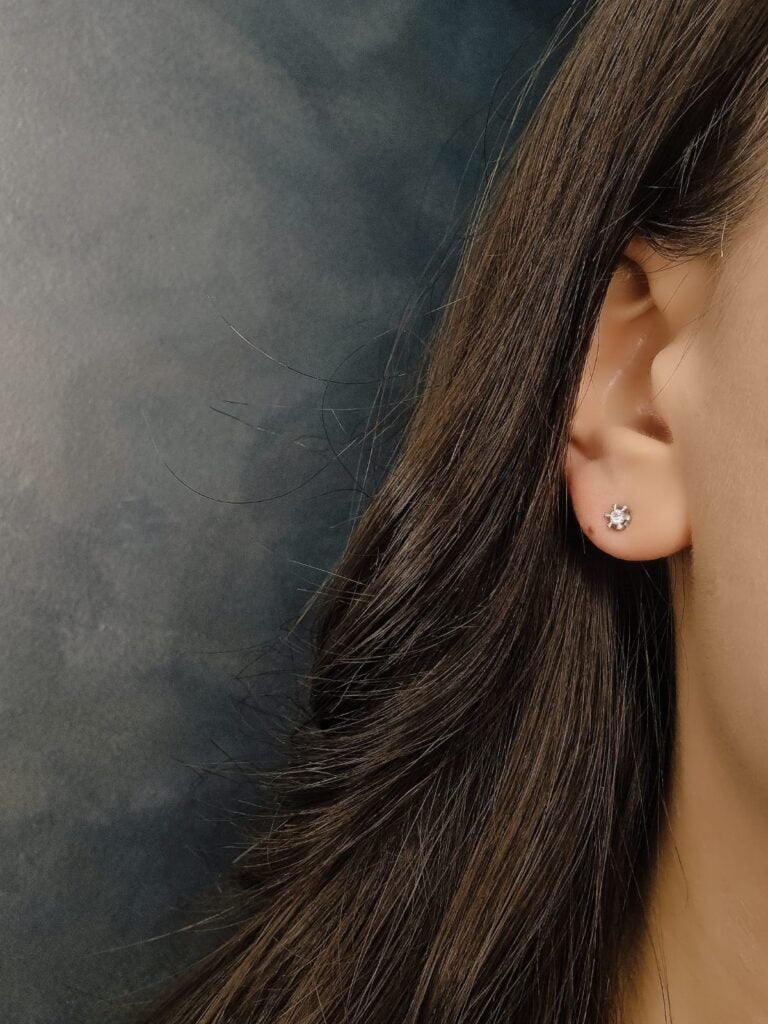 Minđuše od belog zlata sa brilijantima