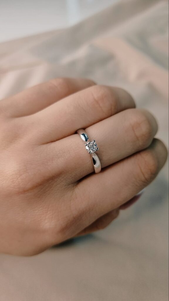 Verenički prsten od belog zlata