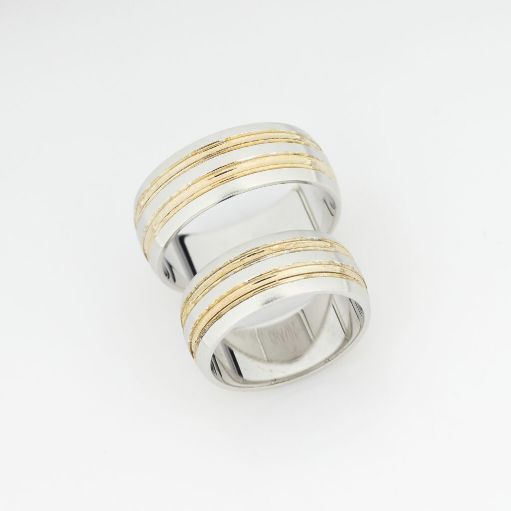 Burme u kombinaciji belog i roze zlata