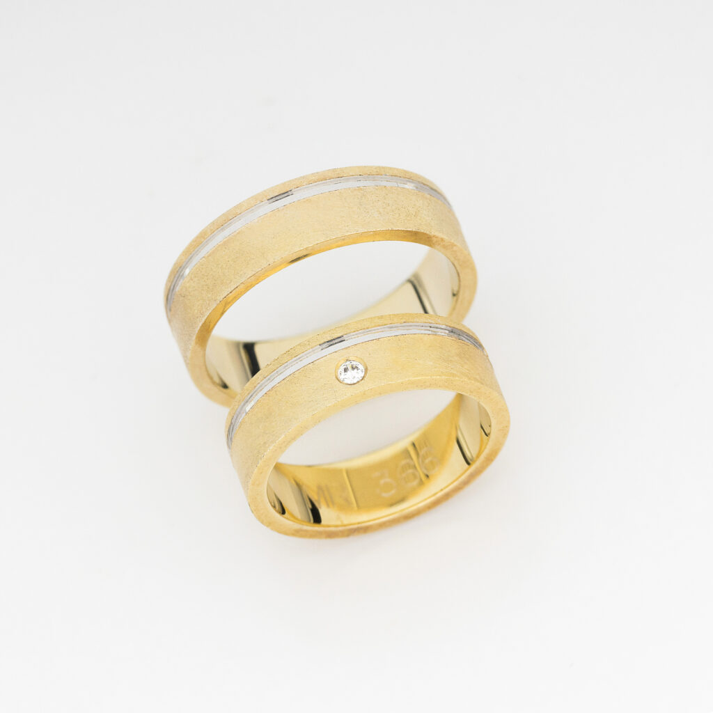 Burme u kombinaciji žutog i belog zlata