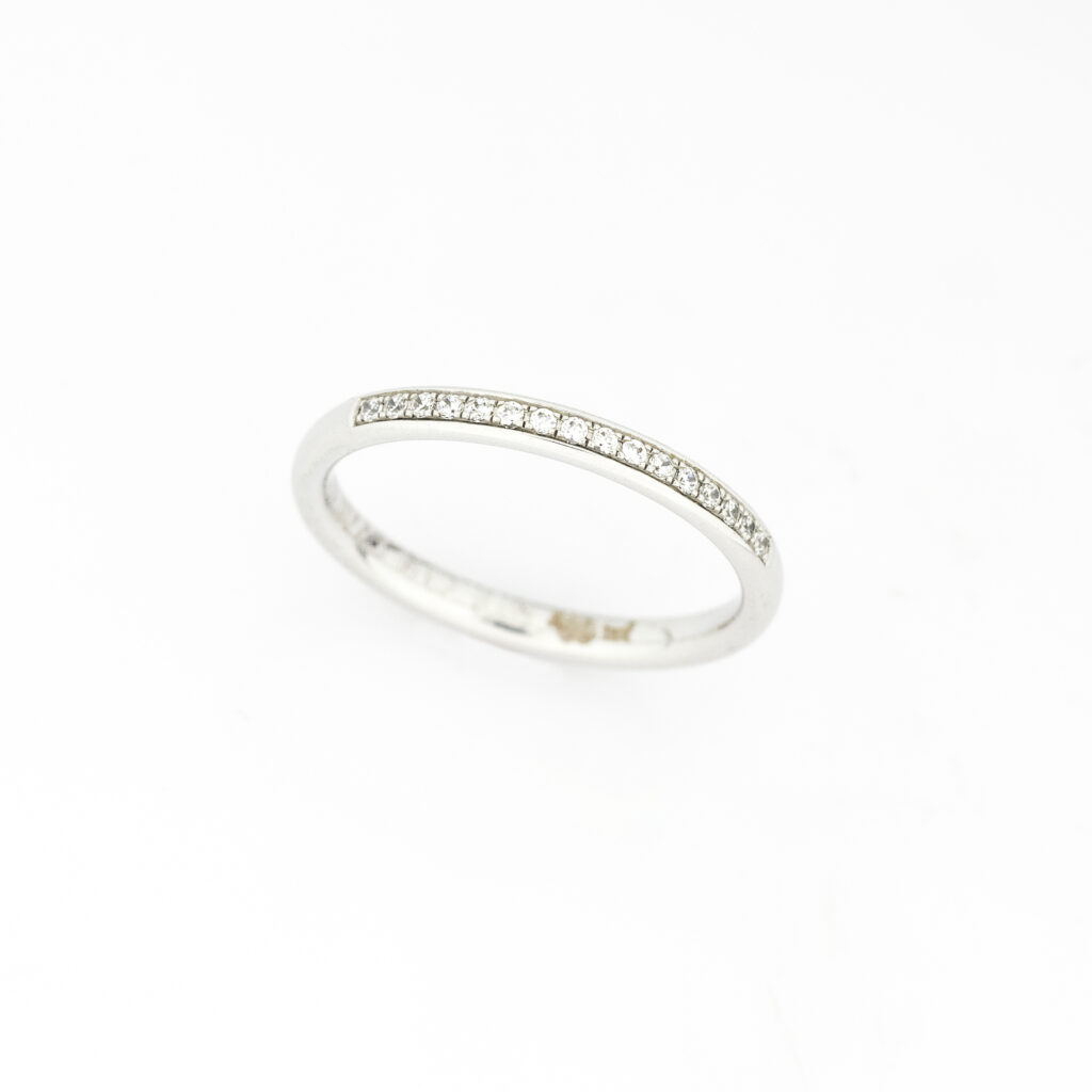 Prsten-burma od belog zlata