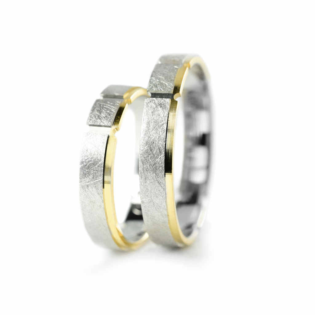 Burme u kombinaciji žutog i belog zlata