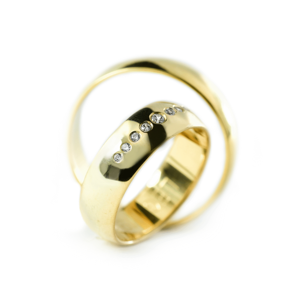 Burme od žutog zlata sa dijamantima