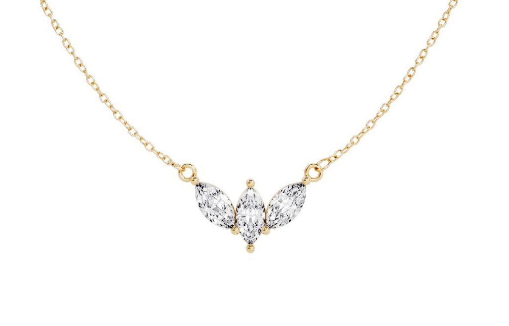 Marquize Cut Trio Ogrlica