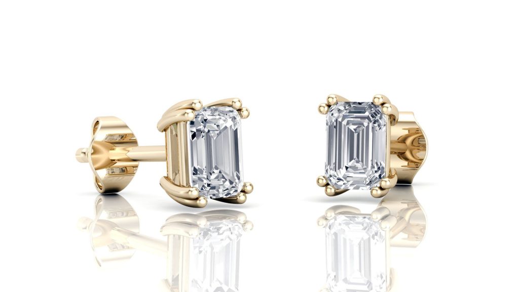 Emerald Cut Trendy Earrings